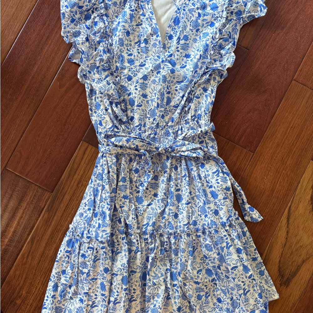 Sugarlips Blue and White Floral Dress
